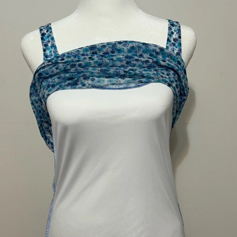 New York and Company Y2K  2pc sheer floral top/blouse. B2 - Picture 8 of 11